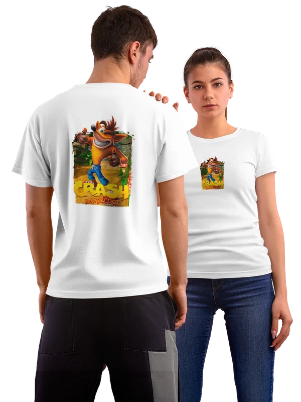 Футболка Crash bandicoot — Белая, фото 1