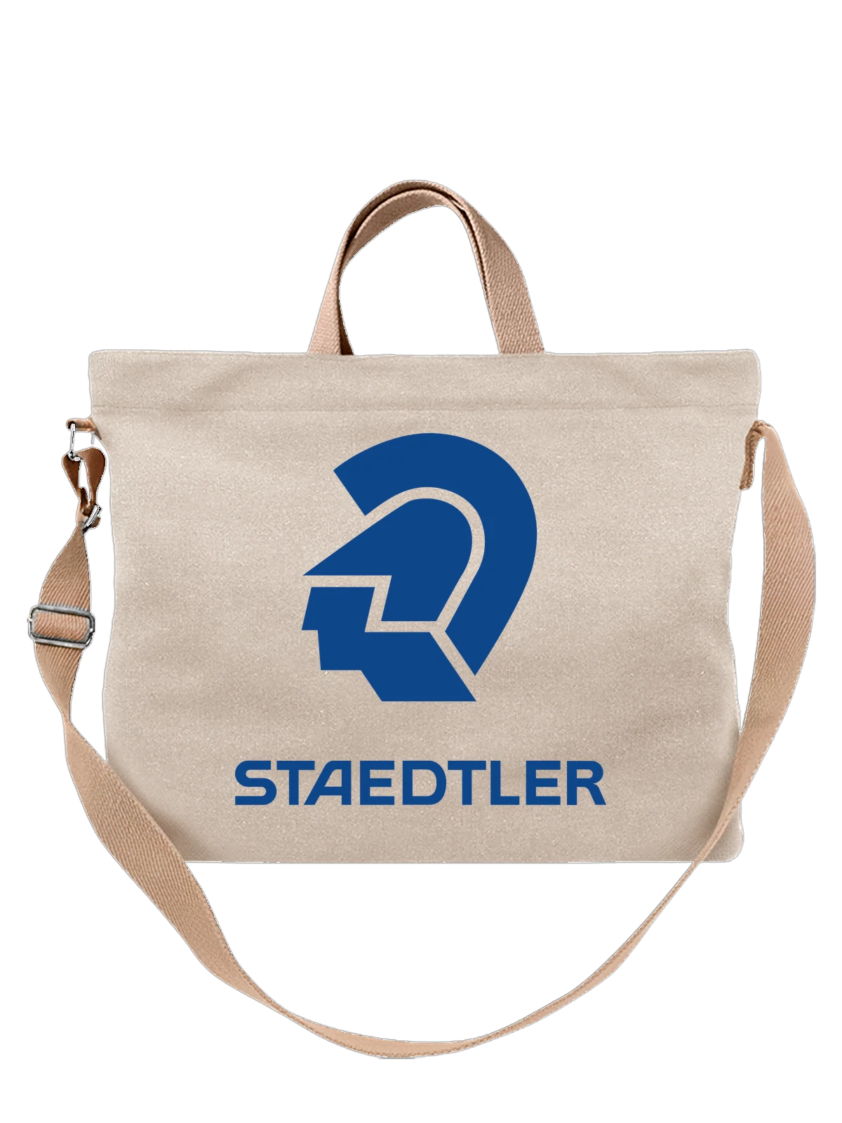 Сумка Staedtler белая с принтом — современная айдентика — Белая, фото 1