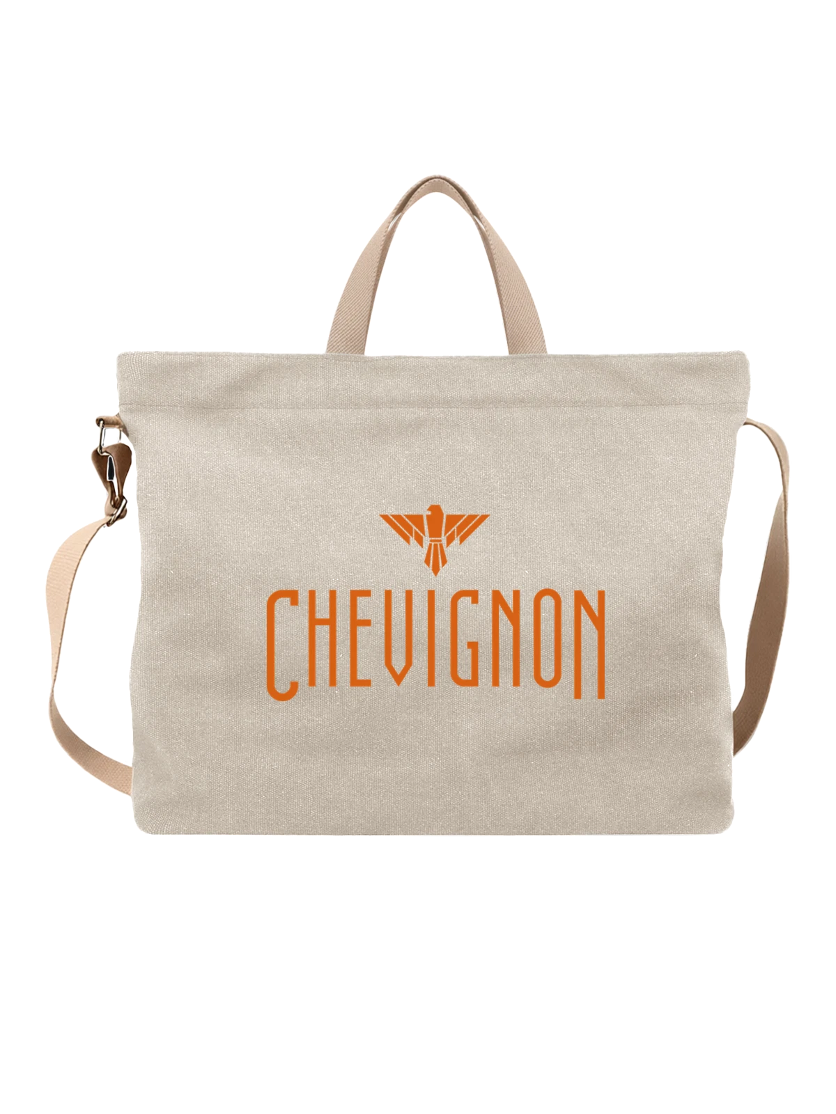 Сумка Chevignon белая с принтом — современная айдентика — Белая, фото 1