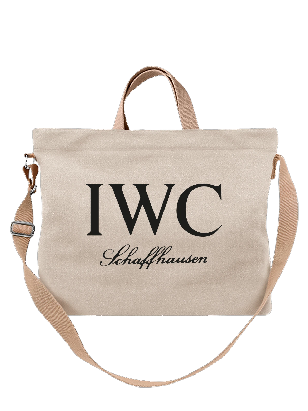 Сумка IWC белая с принтом — современная айдентика — Белая, фото 1