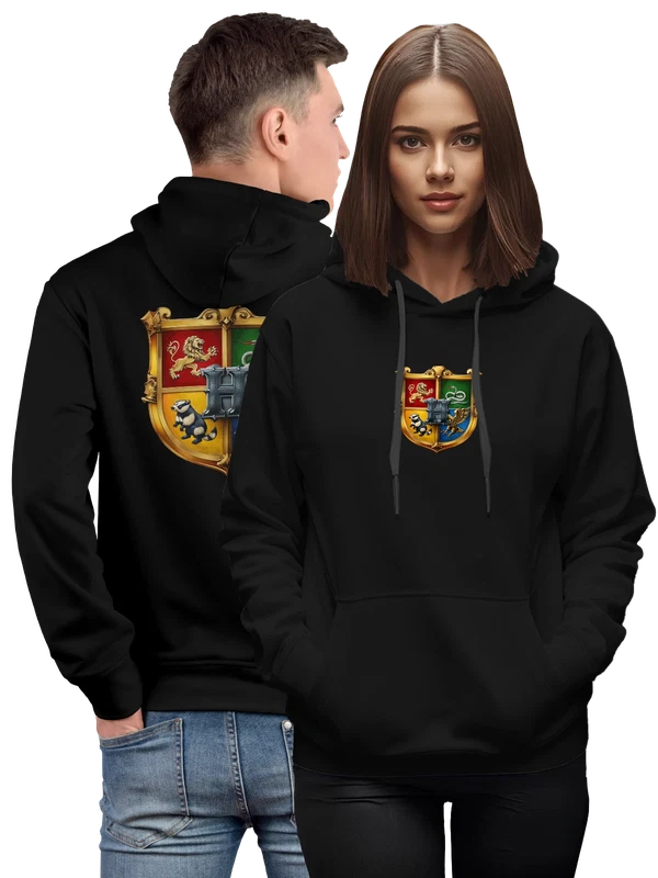 Худи Хогвартс Гарри Поттер Harry Potter — Чёрная, фото 1