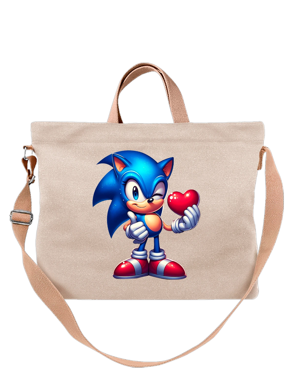 Сумка Супер Соник Super Sonic белая с принтом — подарок любимой — Белая, фото 1