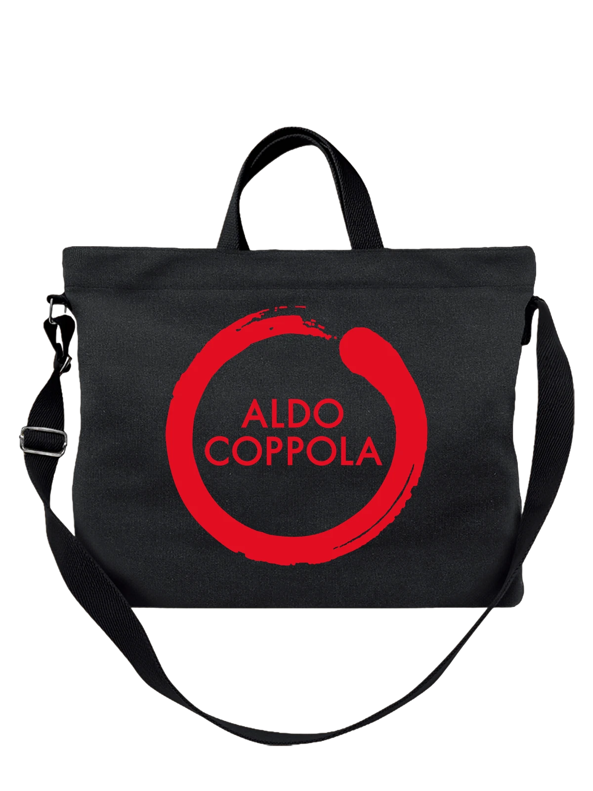 Сумка Aldo Coppola чёрная с принтом — миланский стиль — Чёрная, фото 1