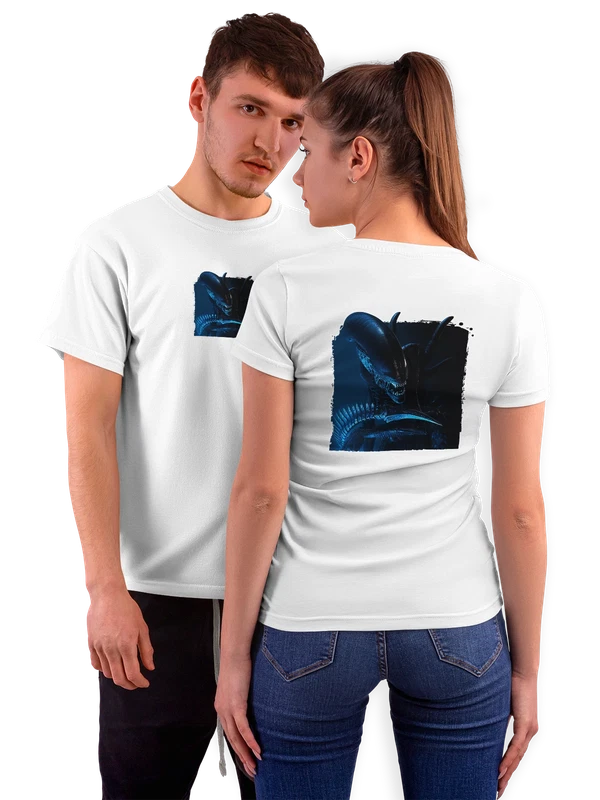 Футболка чужой alien — Белая, фото 1