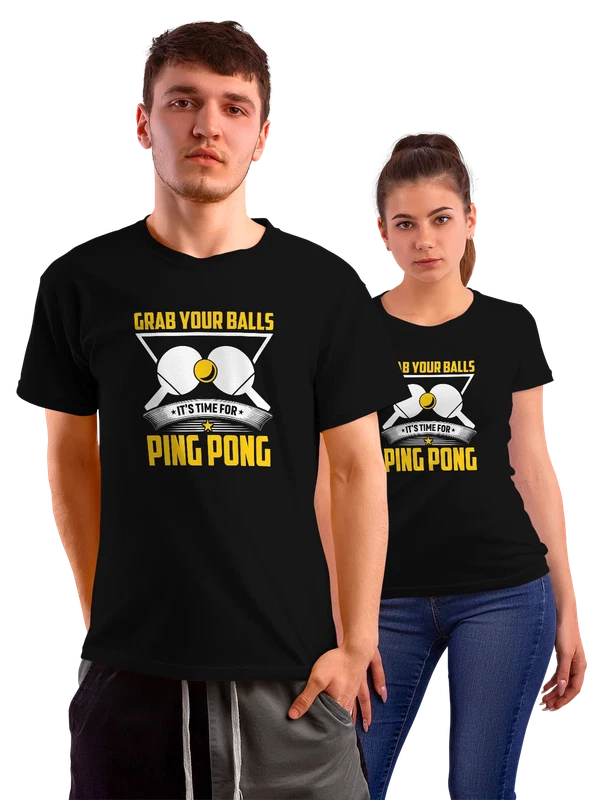 Футболка пинг понг ping pong — Чёрная, фото 1
