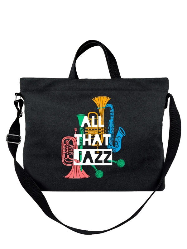 Сумка надпись all that jazz — Чёрная, фото 1