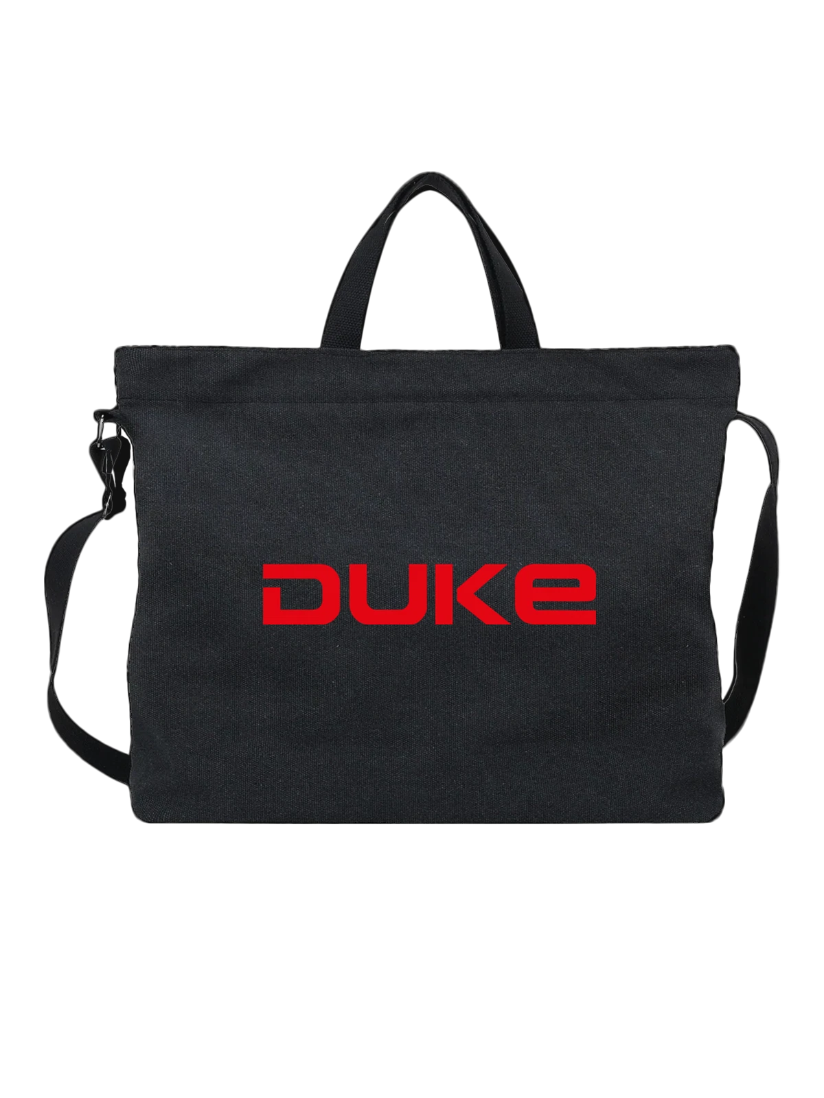 Сумка Duke чёрная с принтом — современная айдентика — Чёрная, фото 1