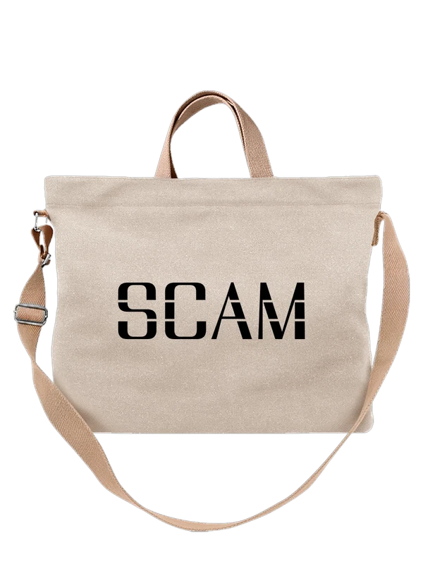 Футболкасо scam скамом — Белая, фото 1
