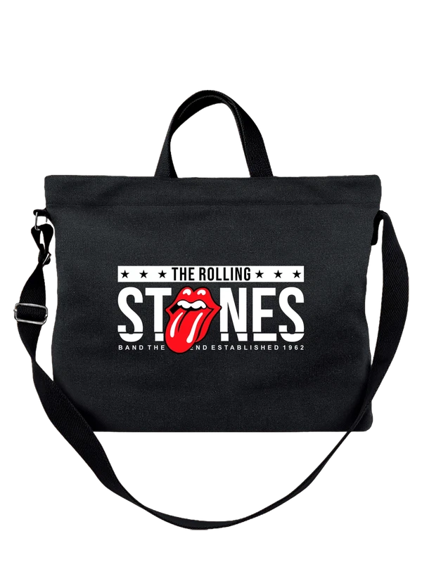 Сумка The Rolling Stones логотип — Чёрная, фото 1