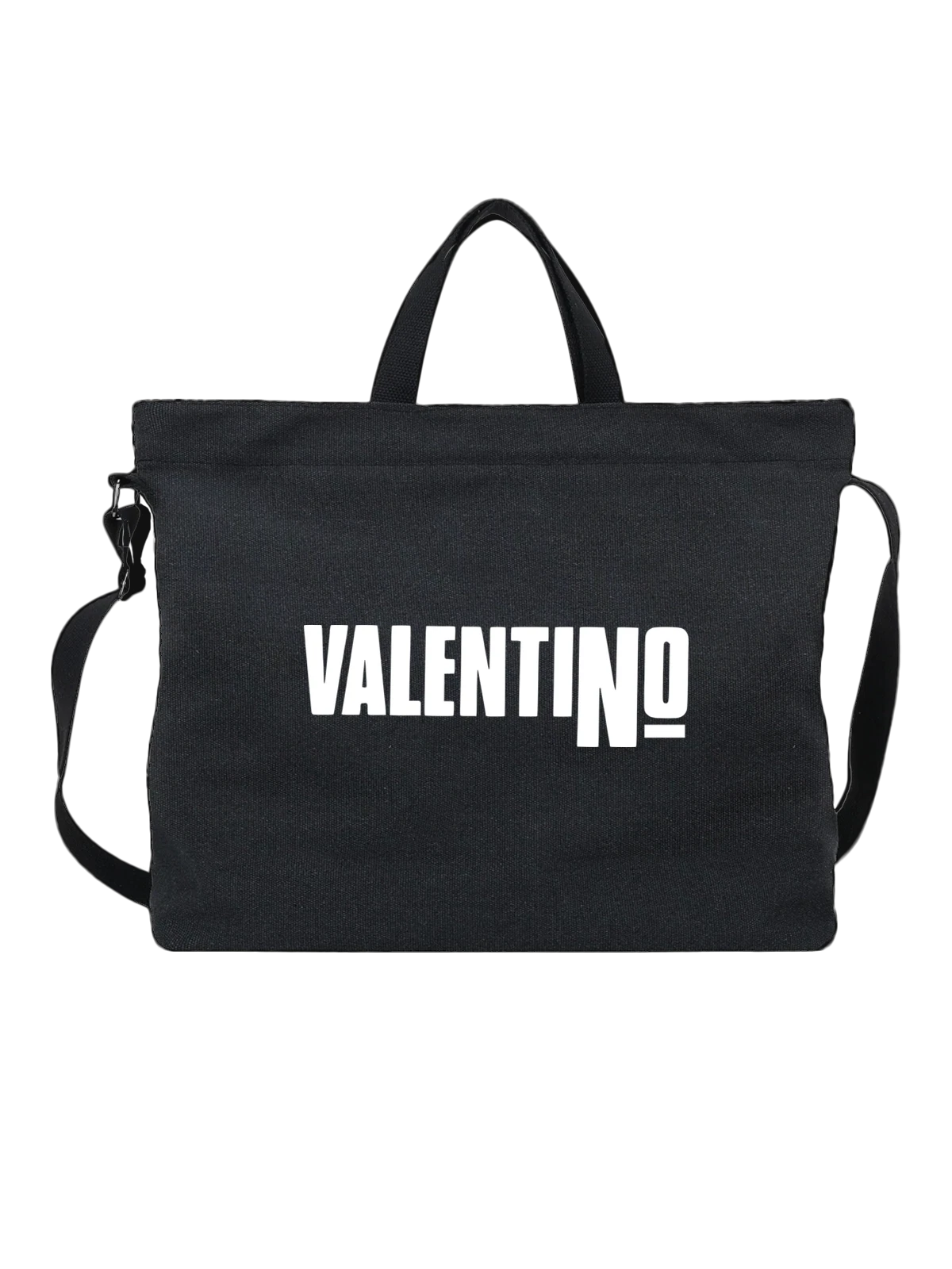 Сумка Valentino чёрная с принтом — монохромный принт — Чёрная, фото 1