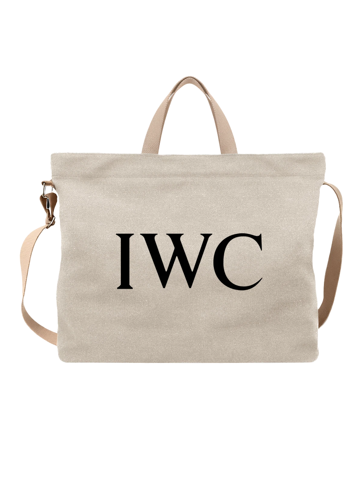 Сумка IWC белая с принтом — современная айдентика — Белая, фото 1