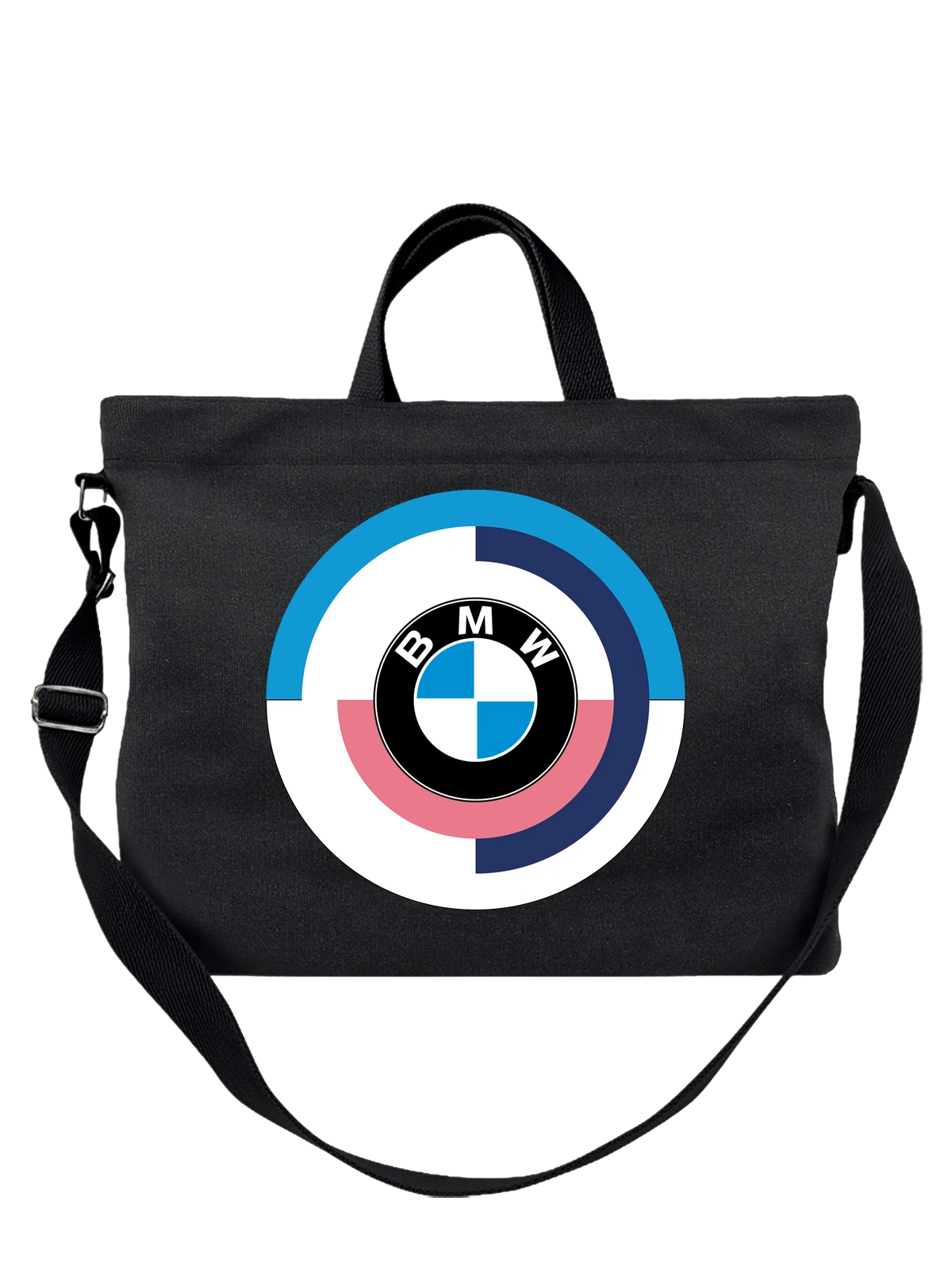 Сумка BMW чёрная с принтом — Motorsport цвета — Чёрная, фото 1