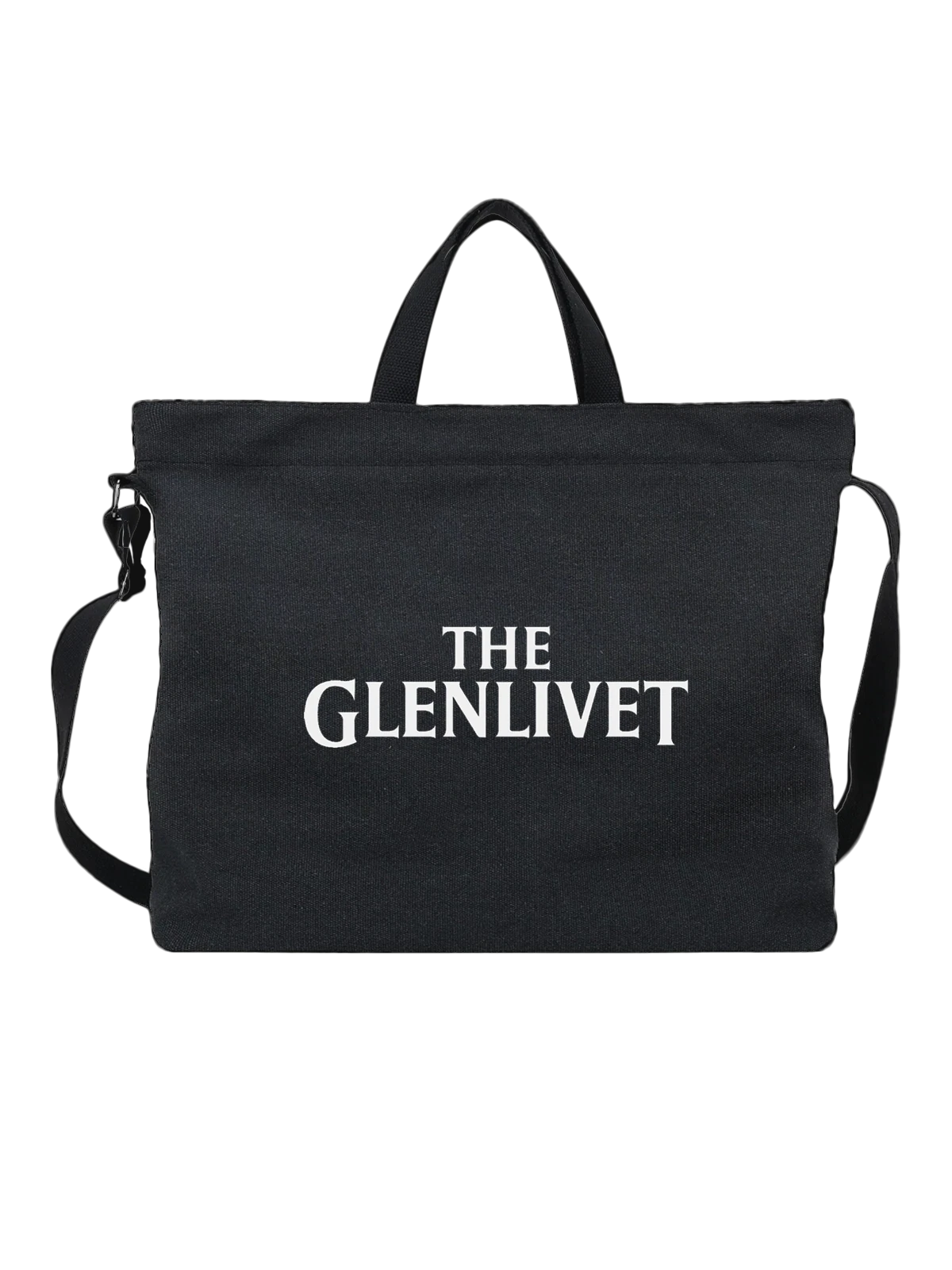 Сумка чёрная с принтом The Glenlivet — футболка для вечеринки — Чёрная, фото 1