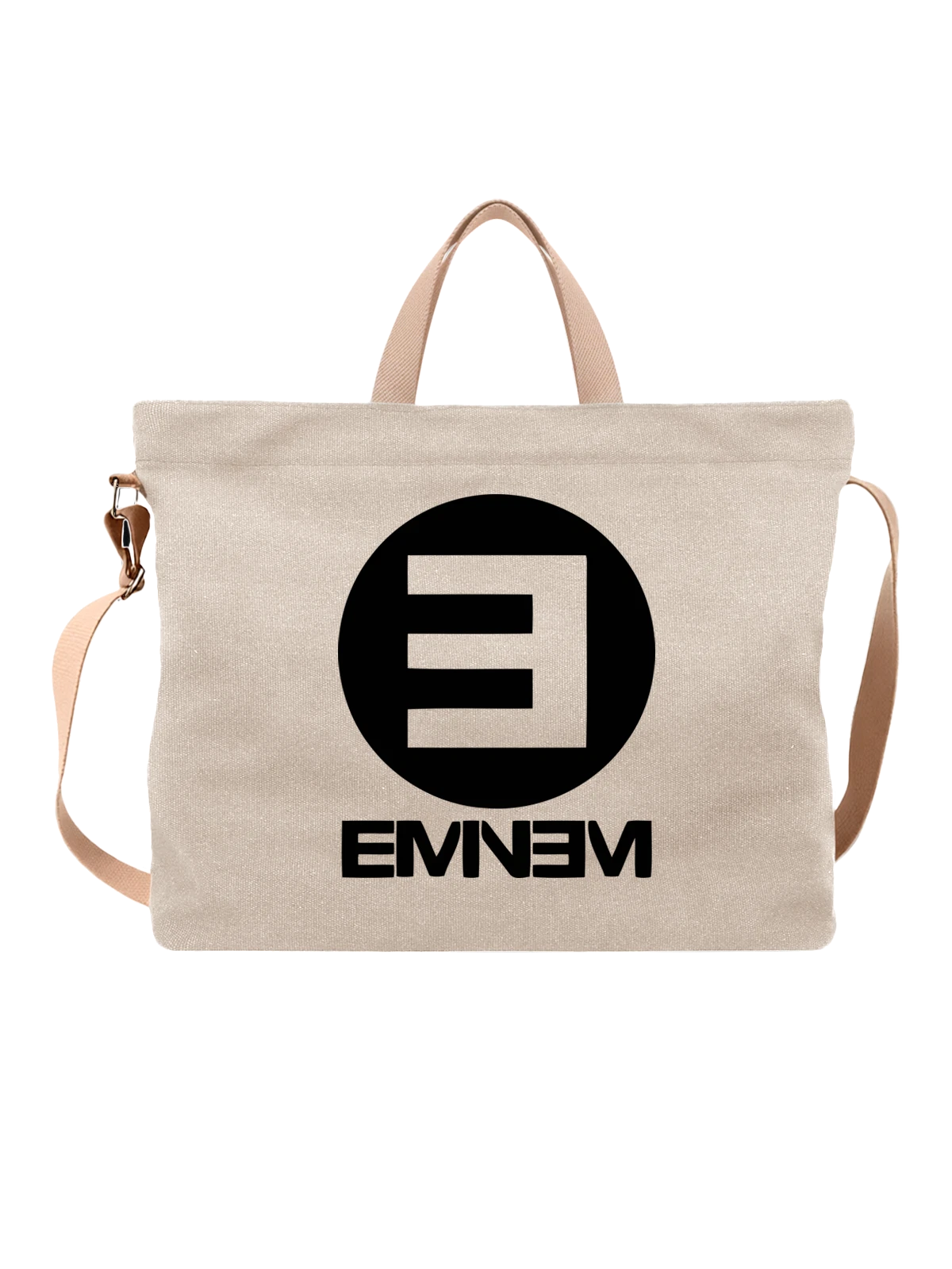 Сумка Eminem Эминем логотип белая с принтом — песня — Белая, фото 1