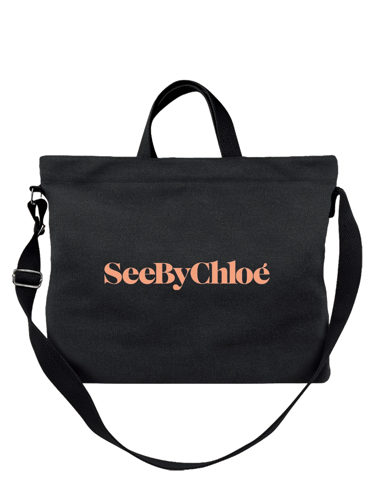 Сумка See By Chloe чёрная с принтом — дизайнерская эстетика — Чёрная, фото 1