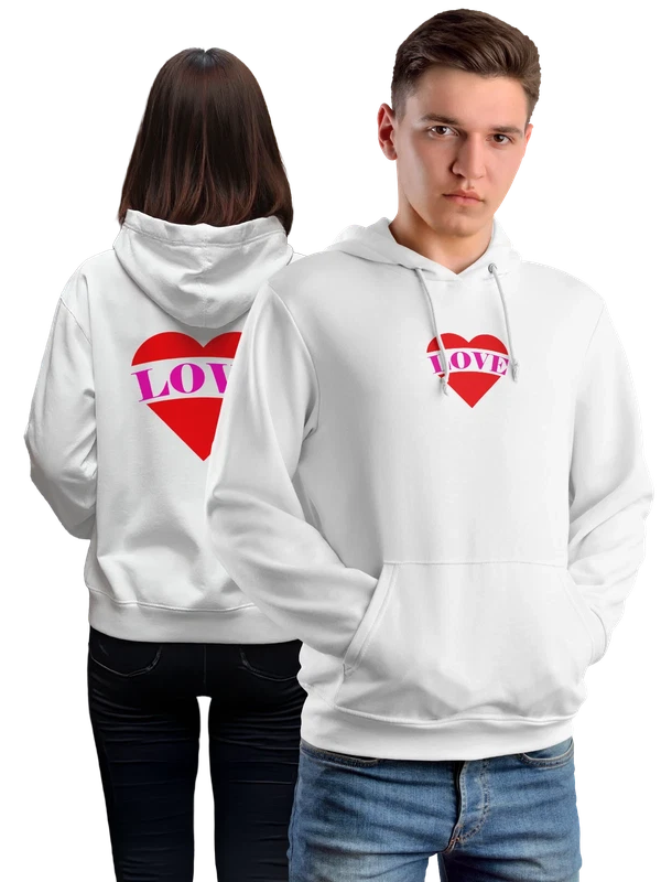 Худи love любовь — Белая, фото 1