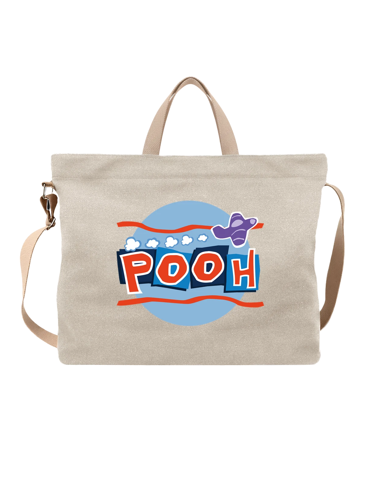 Сумка Pooh белая с принтом — футболка подростку — Белая, фото 1