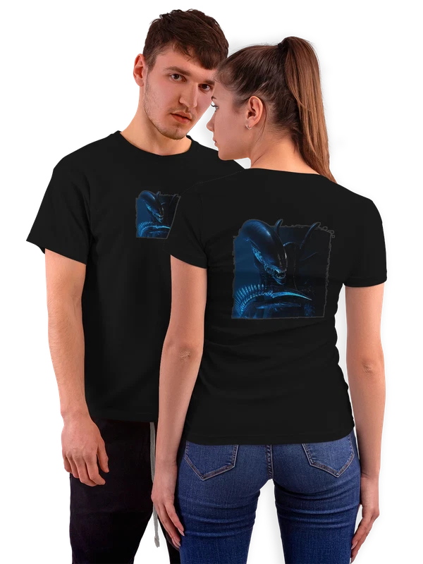 Футболка чужой alien — Чёрная, фото 1