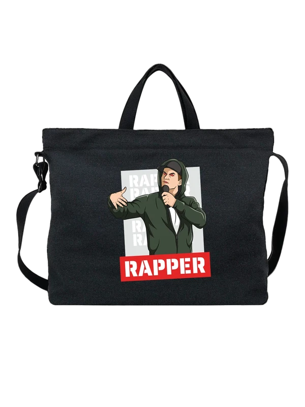 Сумка с рэпером rapper — Чёрная, фото 1