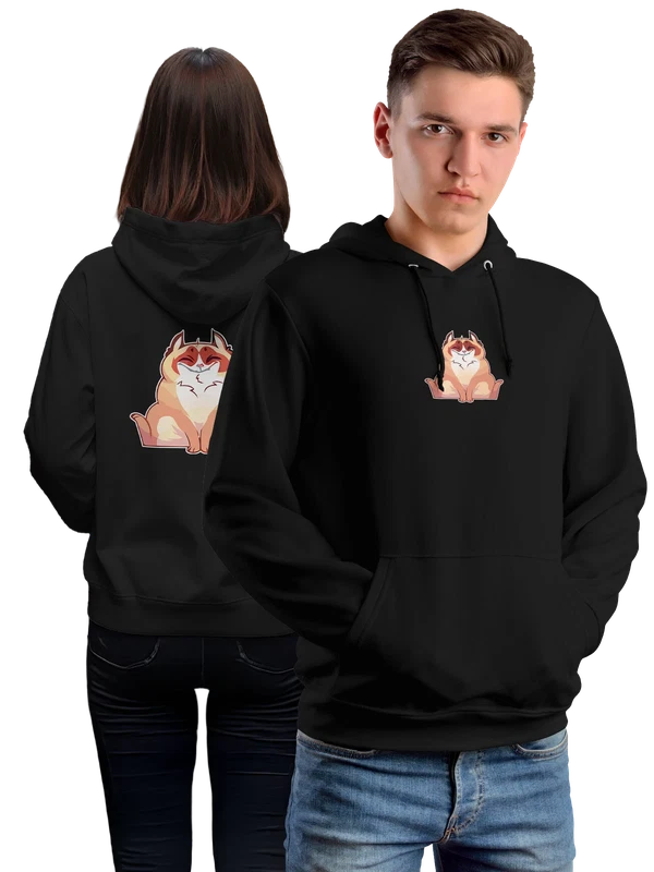 Худи котик — Чёрная, фото 1