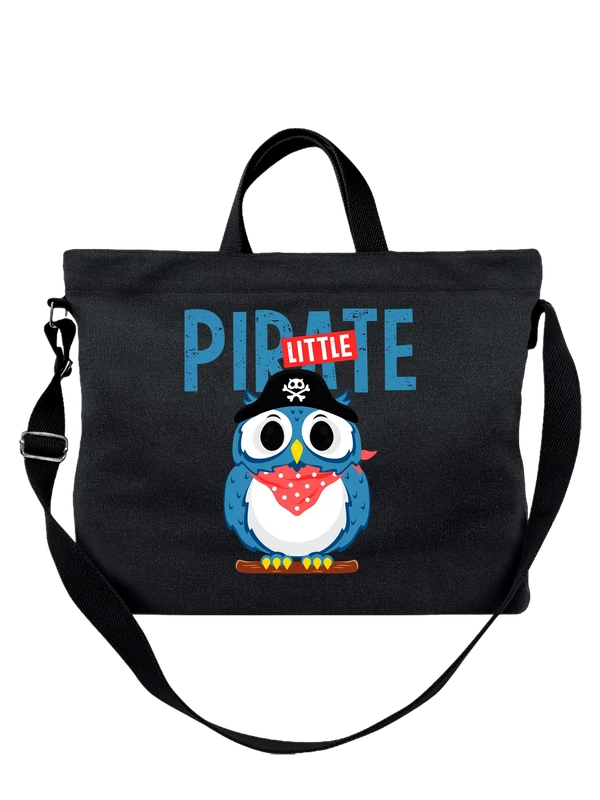 Сумка с совой little pirate — Чёрная, фото 1
