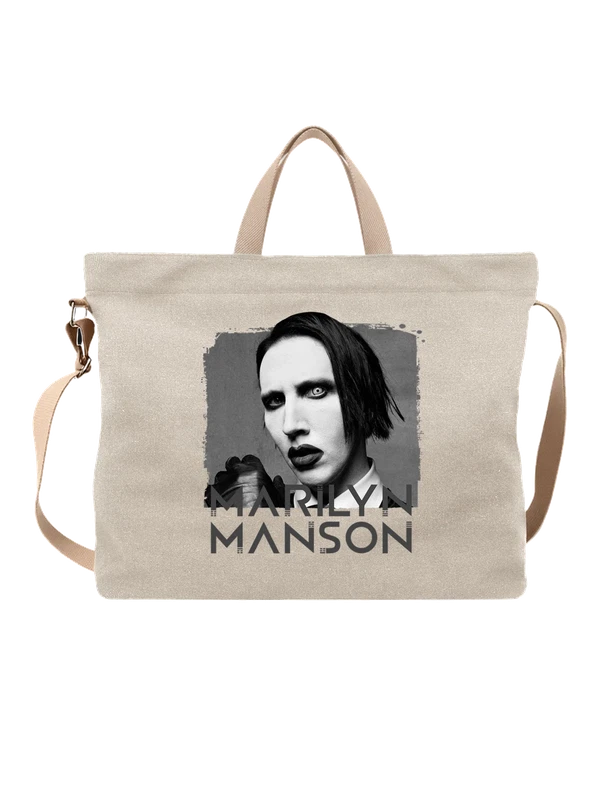 Сумка с Marilyn Manson Брайан Хью — Белая, фото 1