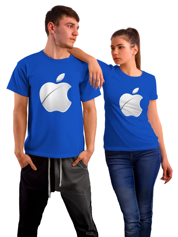 Футболка Apple — Синяя, фото 1