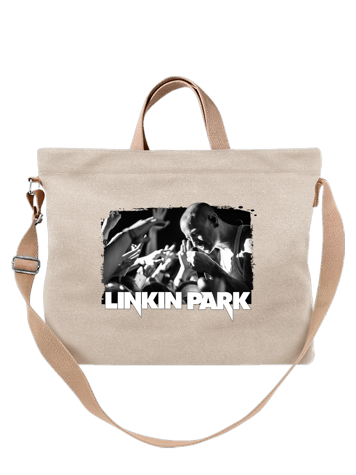 Сумка Linkin Park Линкин Парк белая с принтом — alternative rock — Белая, фото 1
