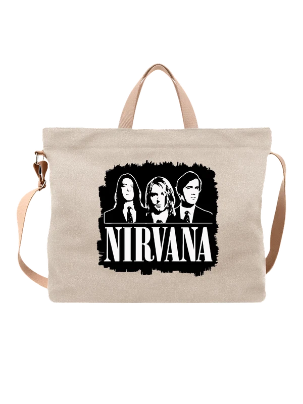 Сумка группа Nirvana Нирвана — Белая, фото 1