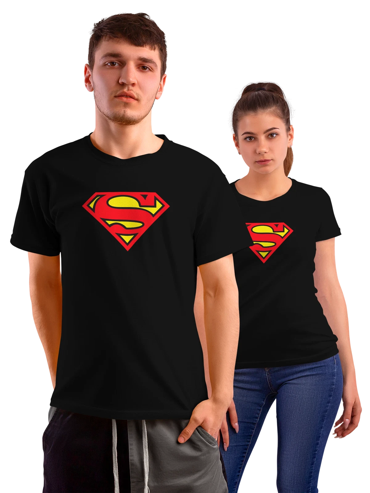 Футболка Superman чёрная с принтом — комиксы DC — Чёрная, фото 1