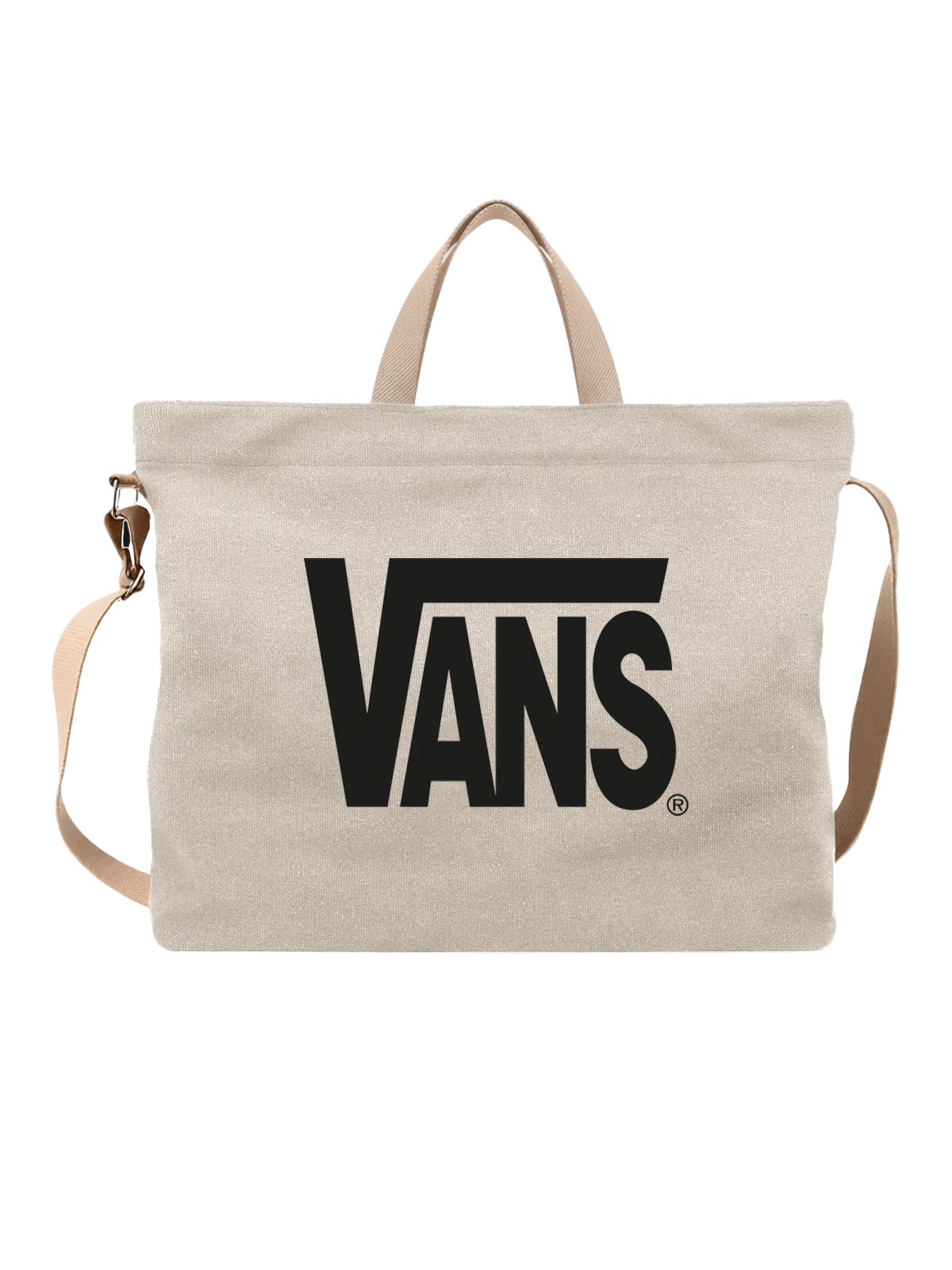 Сумка Vans белая с принтом — монохромный принт — Белая, фото 1