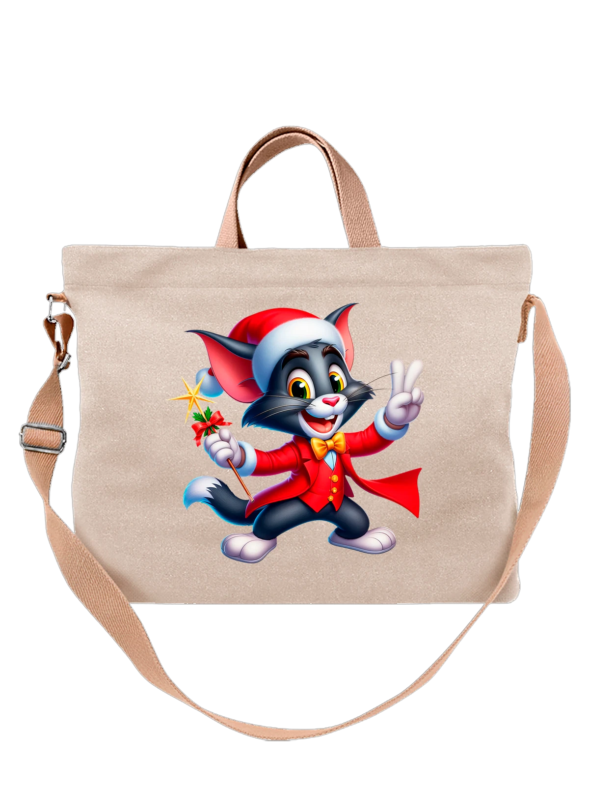 Сумка Том и Джерри Tom and Jerry белая с принтом — зимняя сказка — Белая, фото 1