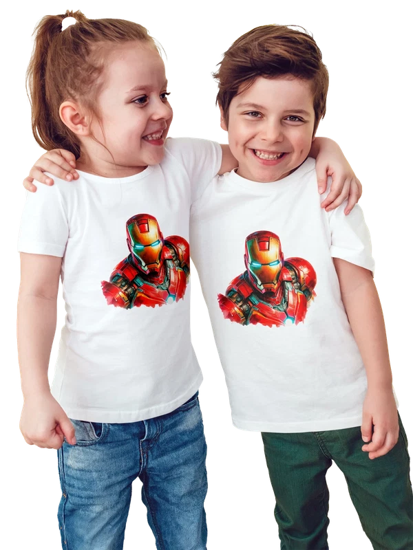 Футболка Железный Человек Iron Man — Белая, фото 1