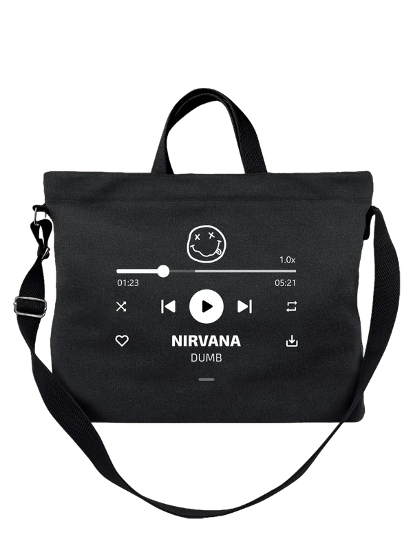Сумка Nirvana Dumb Тупица — Чёрная, фото 1