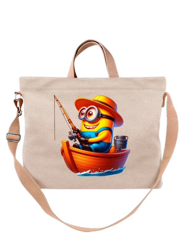 Сумка с Миньоном рыбаком Minion — Белая, фото 1