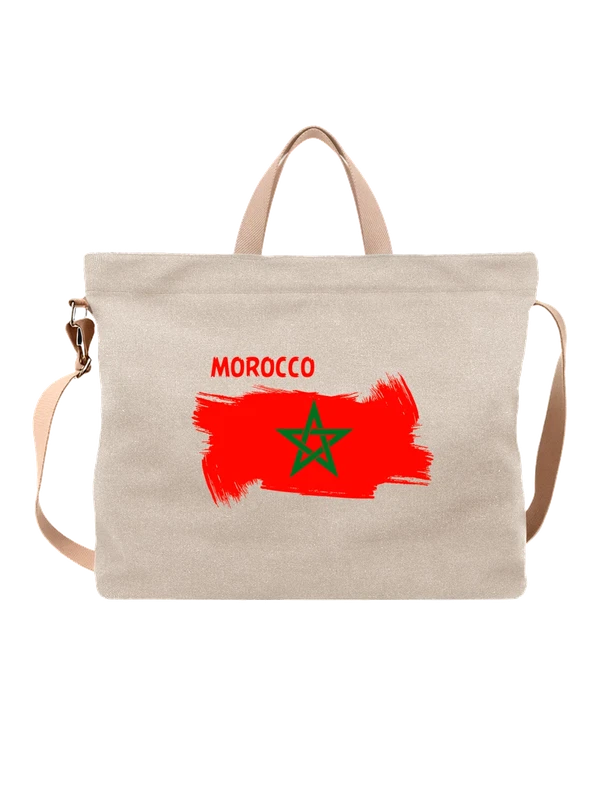 Сумка флаг Марокко Morocco — Белая, фото 1