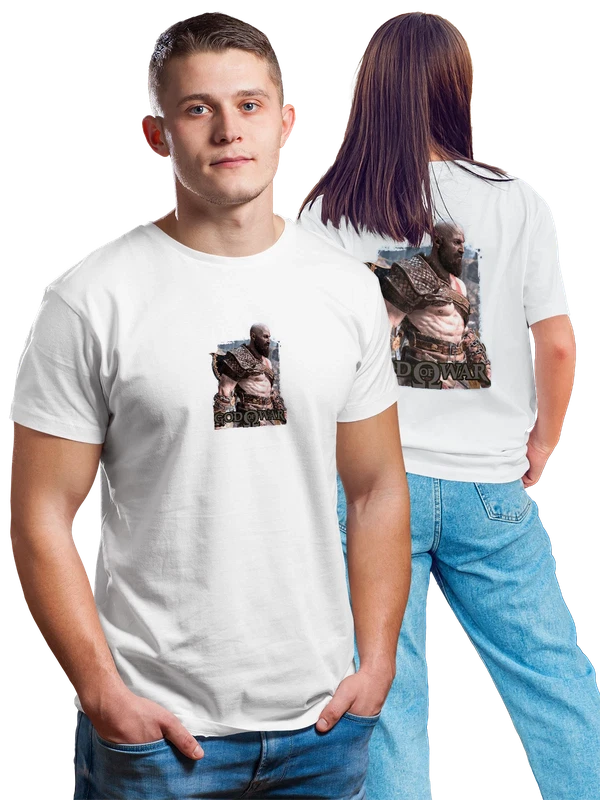 Футболка God of war — Белая, фото 1