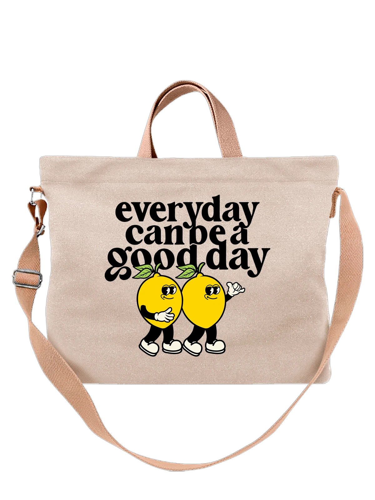 Сумка Лимон a good day белая с принтом — растительная пища — Белая, фото 1