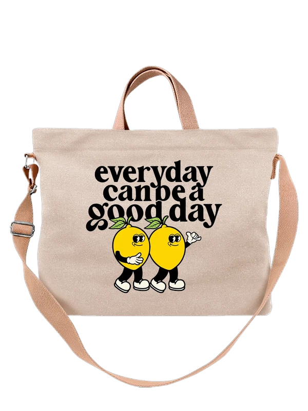 Сумка лимон a good day — Белая, фото 1