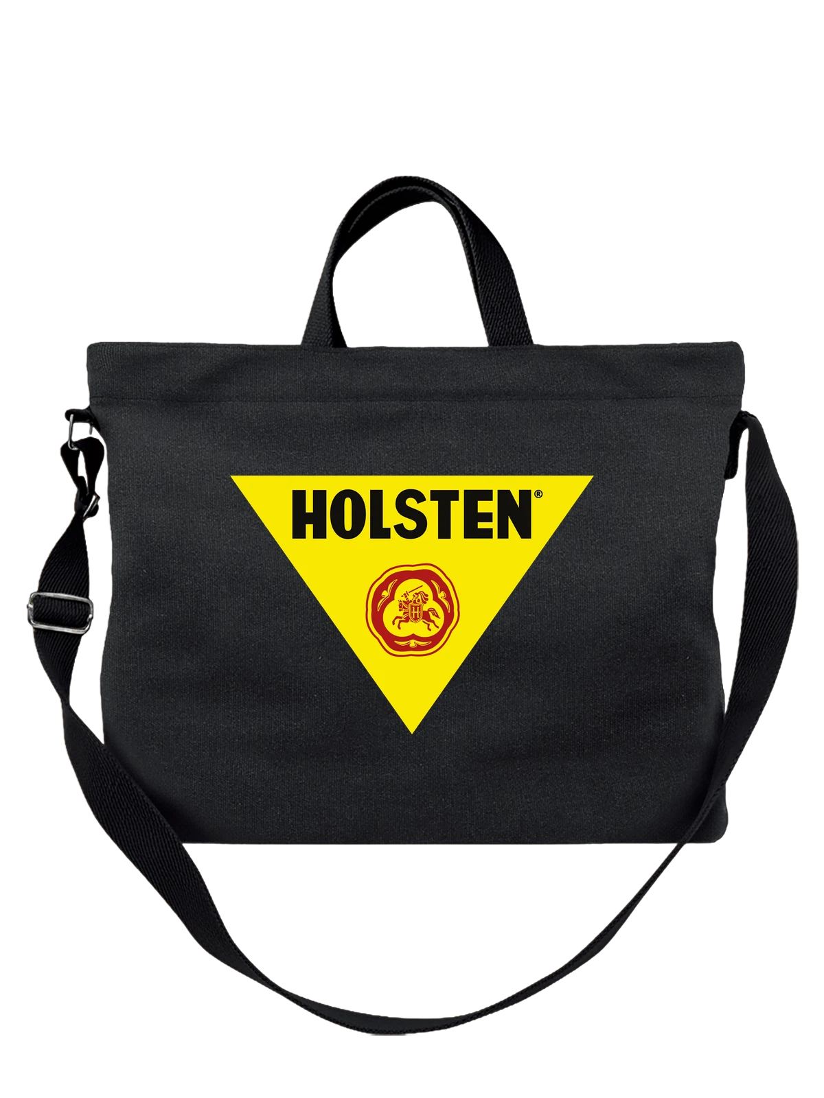 Сумка Holsten чёрная с принтом — гамбургский лагер — Чёрная, фото 1