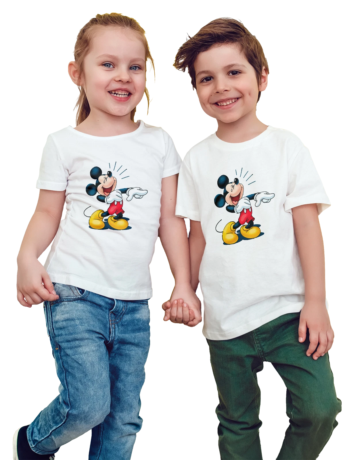 Футболка детская с Микки Маусом Mickey Mouse белая с принтом — диснеевский персонаж — Белая, фото 1