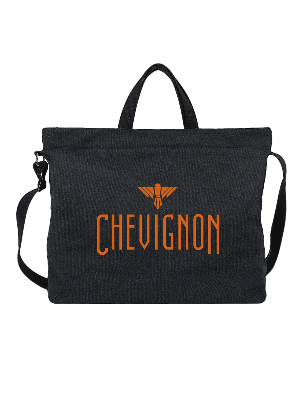 Сумка Chevignon чёрная с принтом — современная айдентика — Чёрная, фото 1