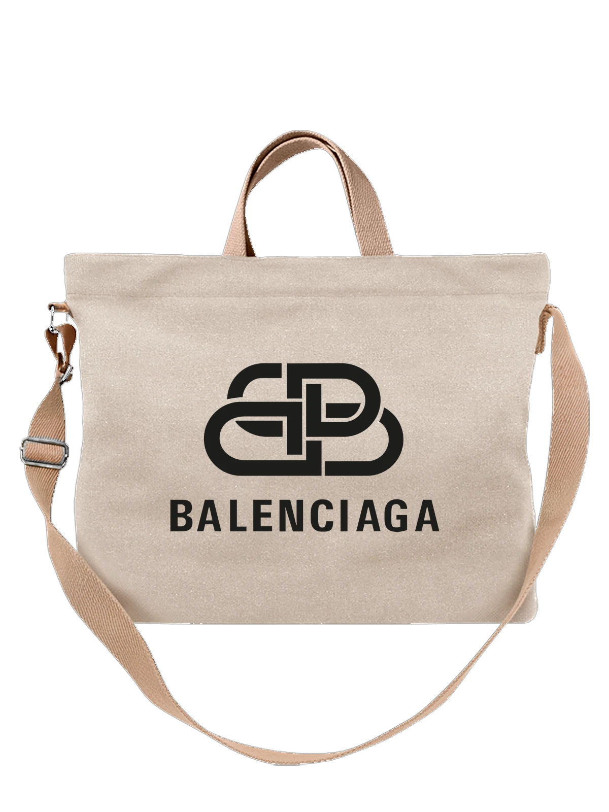 Сумка Balenciaga белая с принтом — монохромный принт — Белая, фото 1