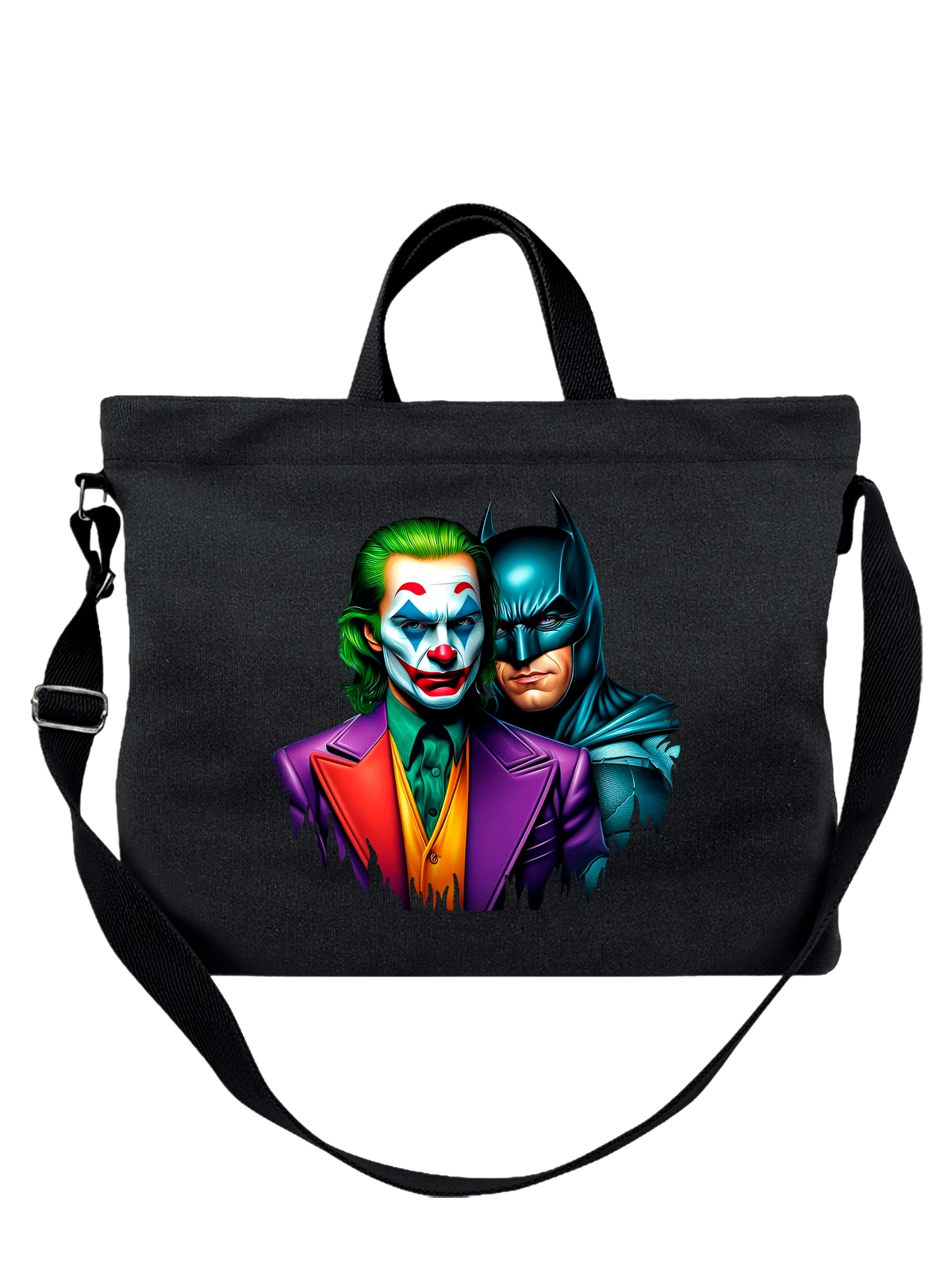 Сумка Бэтмен Batman Джокер Joker чёрная с принтом — подарок любителю комиксов — Чёрная, фото 1