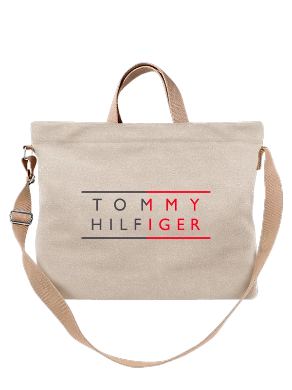 Сумка Tommy Hilfiger логотип, геометрия букв — Белая, фото 1