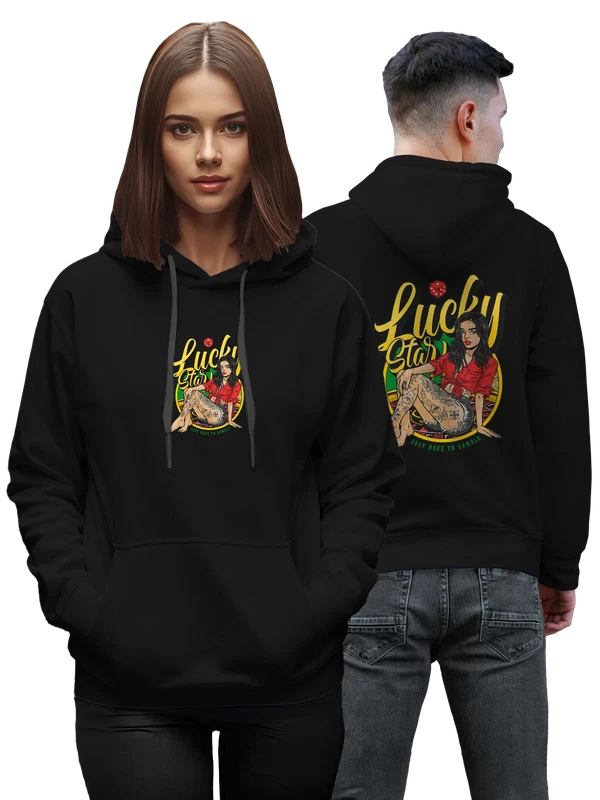 Худи казино рулетка lucky star — Чёрная, фото 1