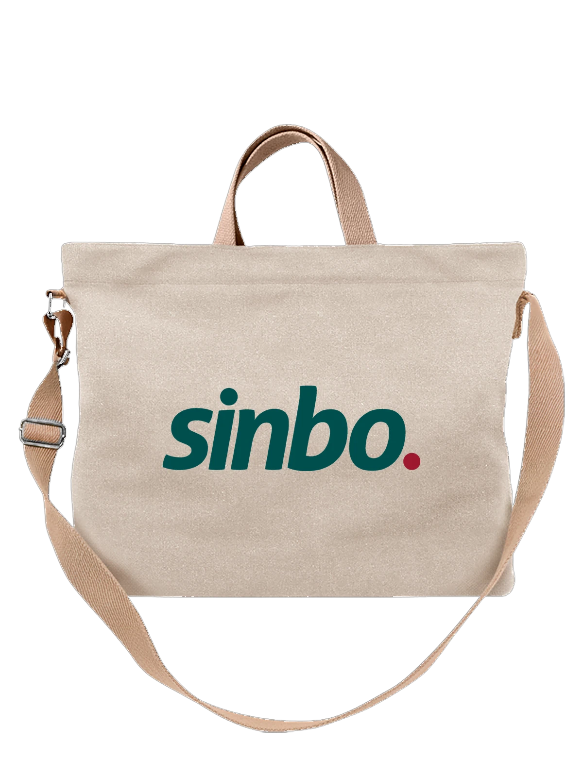 Сумка Sinbo белая с принтом — современная айдентика — Белая, фото 1