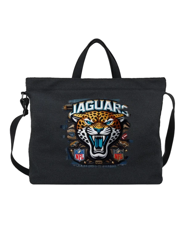 Сумка Jaguar с тигром и логотипами NFL — Чёрная, фото 1