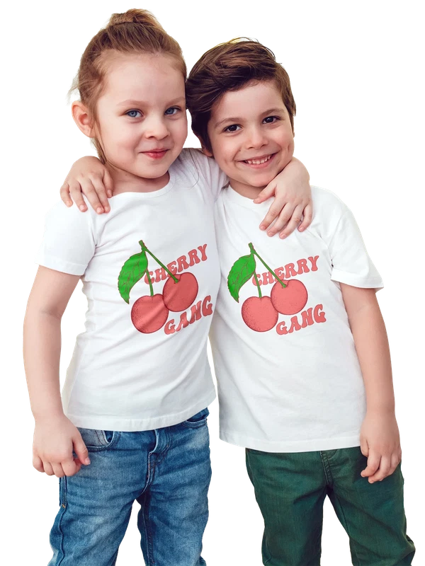 Футболка вишня cherry gang — Белая, фото 1
