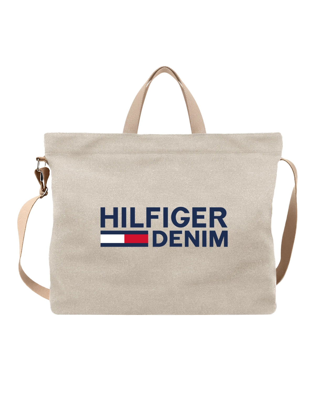 Сумка Tommy Hilfiger белая с принтом — горизонтальная композиция — Белая, фото 1